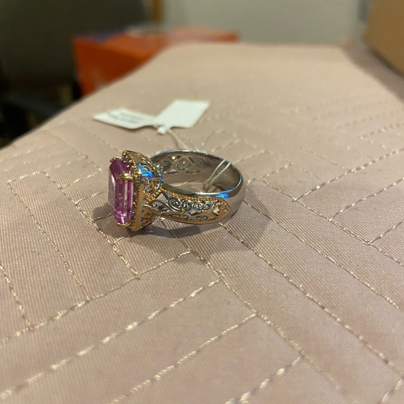 Michael Valitutti Gems En Vogue Pink Quartz RING Sz. 7 NEW With Tags NWT - Picture 4 of 6